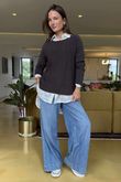 Made in Italy Conrad Body Skim Knit Jumper Coffee Bean 